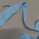 Verdusa Women's Cheetah Print Sequin Top Y2K Tie Back Corset Halter Going Out Crop Tops Blue Medium