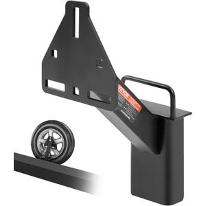 VEVOR Spare Tire Carrier, Trailer Spare Tire Mount, 160 lbs Capacity, Utility Trailer Accessories Fits Most 4 & 5 & 6 & 8 Lugs Wheels on 4", 4.25", 4.5", 4.75", 5", 5.5", 6", 6.5" Bolt Patterns