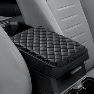 JOYTUTUS Center Console Cover Compatible with 2016-2025 Tacoma & 2025 4Runner & 2005-2021 Frontier, Leather Armrest Cover for Car, Middle Console Cover Lid, Car Arm Rest Cover Pad Cushion (11.02" x 8.27")