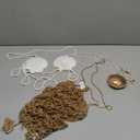 7 Pcs Halloween Mermaid Cosplay Costume Accessories Women Mermaid Outfit Crochet Skirt, Shell Bra Necklace Earring