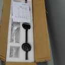 Modern Black Farmhouse Chandelier, 6 Light Linear Island Light Fixture with Adjustable Height, Modern Farmhouse Decor, Hanging Light for Living Room Dining Room Porch Foyer Hallway, 42.52in, E12 Base