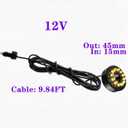 Replacement 12V Underwater 12-LED Lights Ring Submersible Fountain Pond Underwater Lights (Warm White)