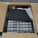 VOLDRA Toilet Paper Holder Stand with Storage Shelf, Free Standing Toilet Paper Roll Holder with Large Basket Heavy Duty Floor Double Tissue Dispenser for Bathroom Freestanding Tp Holder (Matte Black)