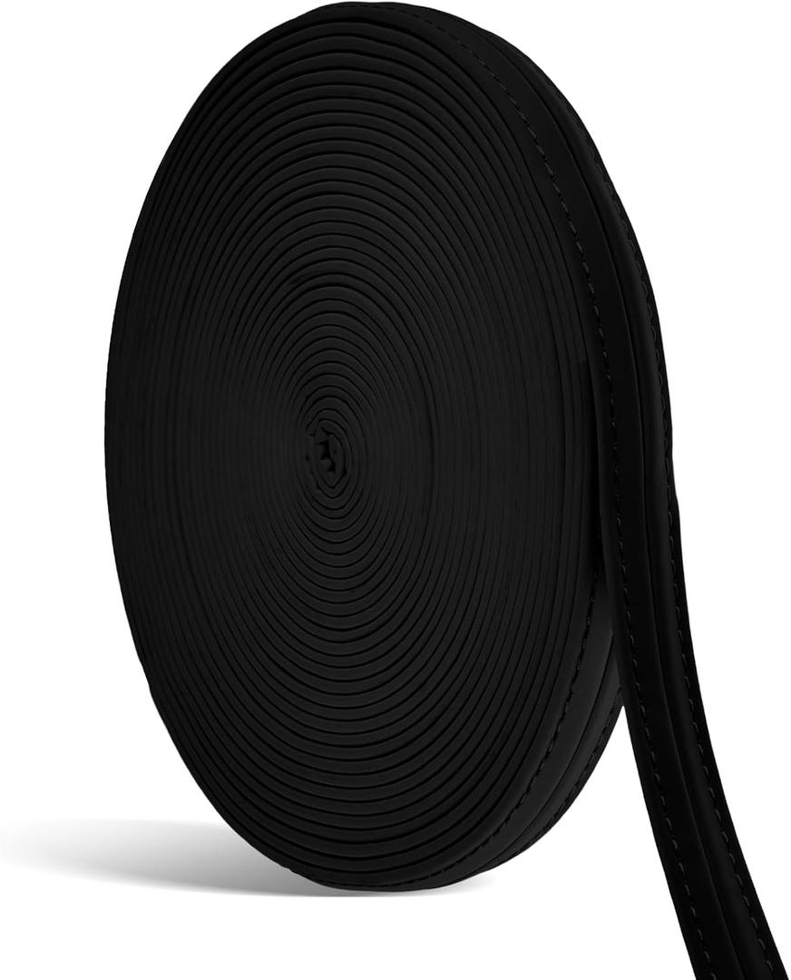 10.9 Yard Marine Vinyl Upholstery Trim Black Outdoor Fabric Upholstery Fabric for Boat Auto