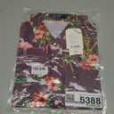 SSLR Pack Hawaiian Shirt for Men Flamingo Short Sleeve Casual Button Down Shirts Summer Beach Shirt (Purple, S)