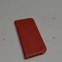 SHIELDON Wallet Case for iPhone 16 Pro 5G, Genuine Leather Magnetic Book Cover RFID Blocking Card Holder Kickstand Shockproof Phone Case Men Women Compatible with iPhone 16 Pro 6.3" 2024 - Retro Red