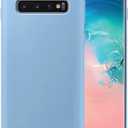 Liquid Silicone Phone Case for Samsung Galaxy S10 Plus S10+ G975 G975U 6.4"/Full Body Protection/Shockproof/Gel Rubber/Cover Case Drop Protection Light Blue