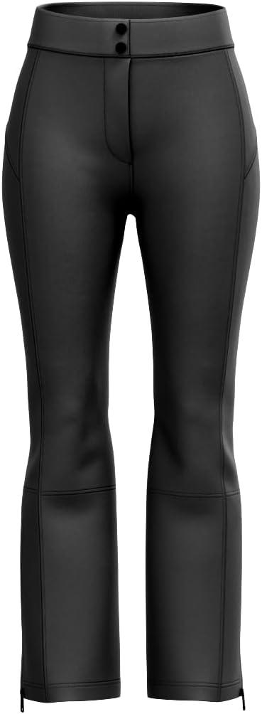 HEAD Women’s Performance Jet Pant – Schoeller Softshell Ski Pant, 4-Way Stretch, High Waist Slim Fit, Snow Gaiters - Black, X-Small