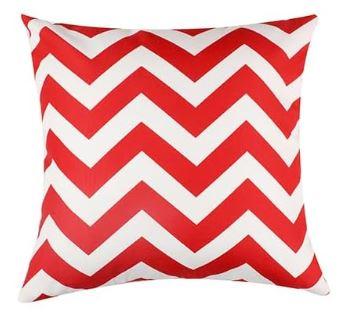 WEMEON Outdoor Waterproof Pillow Covers16x16in, Solid Color Pillow Decorative Square Patio Furniture Pillows for Couch Patio Balcony Tent Garden(Red)