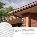 5 Inch X 100 Feet Gutter Guard Mesh Roll,Leaf Filter Gutter Protection Roll with Installation Screws,DIY Leaf Filter Rainwater,Used for Filter Roof Tree Branches (Silver)