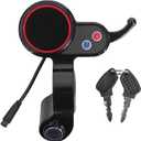 Electric Scooter LCD Display Dashboard Kickscooter LCD Display Panel for H5 Electric Thumb Throttle 6-Pin Speed Controller Accessories with Lock for M4 Scooter