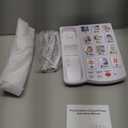 Big Button Phone for Seniors, Uvital Senior Landline Phones for Elderly with 10 OneTouch Dialing Big Buttons, Corded Landline Telephone with SOS Emergency Button, Replaceable Photo, Adjustable Volume