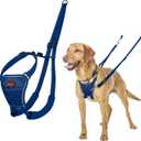 Halti No Pull Harness - Stop Your Dog Pulling on The Leash. Adjustable, Lightweight and Easy to Use. Reflective Dog Training Harness for Medium Dogs (Size M, Cobalt Blue)