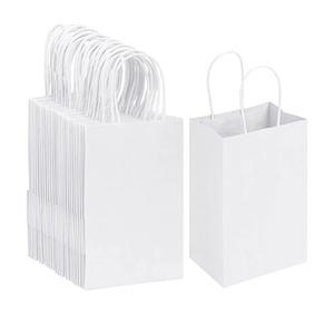 RACETOP White Paper Bags with Handles Bulk,8"x4.5"x10.8" 50Pcs,Kraft Paper Bags Party Favor Bags Shopping Bags Kraft Bags White Paper Gift Bags with Handles Bulk RACETOP White Paper Bags with Handles Bulk,8"x4.5"x10.8" 50Pcs,Kraft Paper Bags Party Favor Bags Shopping Bags Kraft Bags White Paper Gift Bags with Handles Bulk
