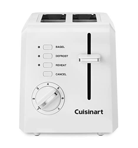 Cuisinart 2-Slice Toaster, Compact, White, CPT-122