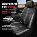 FREESOO Leather Seat Covers for Ford F150 SuperCrew 2015-2026 Front Seats