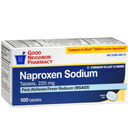 GNP Pain Reliever/Fever Reducer Naproxen 50 Tablets 220mg (3 Pack)