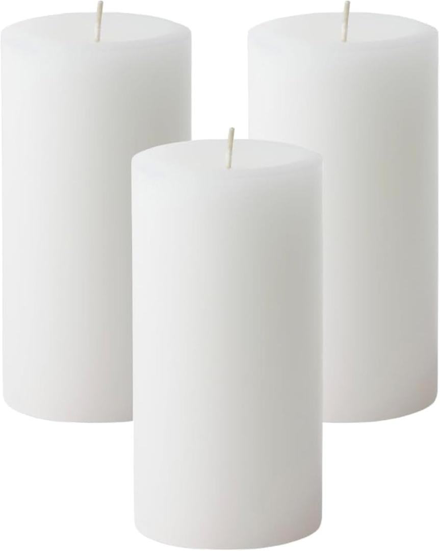 Mister Candle Citronella Candles, Ideal for Outdoor & Indoor, 3x6 Pillar Candles Set of 3, Hand Poured White, Premium Wax & Dripless, 60 Hour Burn Time Mister Candle Citronella Candles, Ideal for Outdoor & Indoor, 3x6 Pillar Candles Set of 3, Hand Poured White, Premium Wax & Dripless, 60 Hour Burn Time