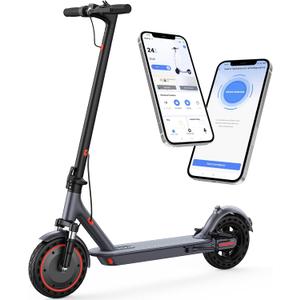 VOLPAM Electric Scooter, 350W/500W Powerful Motor, 8.5"/10" Solid Tires, 19/22Mph, 28/23/21/16 Miles Max Range, Dual Braking
