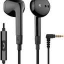 LUDOS FEROX Wired Earbuds in-Ear Headphones, Earphones with Microphone, Noise Isolation Corded for 3.5mm Jack Ear Buds for iPhone, Samsung, Computer, Laptop, Kids, School Students