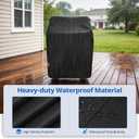 SunPatio 2 Burner Gas Grill Cover 32 inch, Heavy Duty Waterproof Small BBQ Grilling Cover, Compatible for Weber Char-Broil Nexgrill and More Grills with Collapsed Side Tables, All Weather Protection