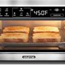Gourmia Toaster Oven - 4-Slice Capacity, Digital Display, Stainless Steel