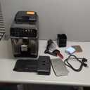 Philips 4400 Series Fully Automatic Espresso Machine  12 Hot & Iced Coffees, Quick-to-Clean LatteGo Milk System, SilentBrew, QuickStart, Ceramic Grinder, Black Chrome (EP4444/90)
