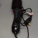 Dual Voltage Hair Dryer Brush with Negative Ion Antifrizz Styler  Hot Air Volumizer for 110V120V/220V240V European and Travel Use