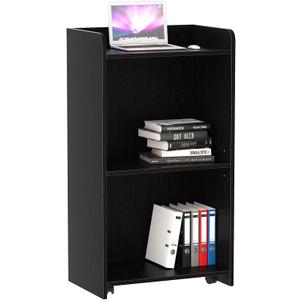 aboxoo Podium Stand - Portable Podium Stand with 4 Rolling Wheels, Pulpits for Churches with Adjustable Shelf, Hostess Stand, Mobile Teacher lecterns & podiums for Church, Classroom, Office (Black), Without socket