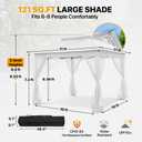 COOS BAY 11x11 Pop Up Gazebo with Netting, Canopy Tent, White