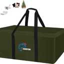 SIRUITON 69L x 29.5W x 21.6H Outdoor Cushion Storage Bag,Patio Furniture Cushion Storage Bag,Heavy Duty 600D Oxford Garden Cushion Storage Covers, Waterproof 9FT Christmas Tree Storage Bags.