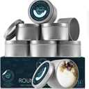 Hearth & Harbor 8 oz. Tin Jars for Candle Making - 120 Pack DIY Candle Containers with Lids - Bulk Tin Storage for Candles