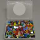 Lanyani 1050 Pieces Mixed Shapes Glass Mosaic Tiles for Crafts, Colorful Stained Glass Pieces for Mosaic Projects