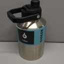 BJPKPK One Gallon(128 oz) Insulated Water Bottle, Dishwasher Safe Stainless Steel Jug, BPA Free Jug with Ergonomic Handle & Anti-slip Bottom, Large Water Bottle,Stainless Steel