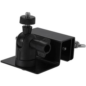 No-Drill Universal Gutter Mount for Outdoor Security Camera & Solar Panel | Adjustable 1/4" Screw Compatible with Arlo, Blink, Wyze and More | Weatherproof/Corrosion-Resistant Design (Black 1-Pack)