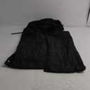 Veatzaer Women Long Vest Solid Color Sleeveless Hood Winter Puffer Vest Outwear (Large, Black)