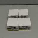 HappyOrange 4-Pack Waterproof LED Headlamp (White and Red Lights), 4 Light Modes Lightweight Headlight for Running, Hiking, Hunting, Fishing, Camping (Black)