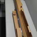 Ivilon Window Treatment Curtain Rod - Square Finials, 1 1/8 in Rod, 72 to 144 Inch, Antique Black