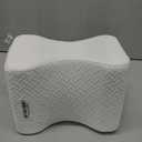 5 STARS UNITED Knee Pillow for Side Sleepers - Hip Pain Relief, Memory Foam Leg Cushion for Side Sleeping - Between Legs Pillow for Sciatica & Lower Back Pain, White (Standard)