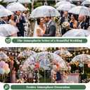 8 Pack Clear Bubble Umbrella, Clear Umbrella Wedding, Wind And Rainproof