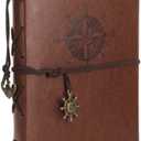 ThxMadam Leather Scrapbook Album 60 Pages Vintage Love Photo Album,11 * 8.1 Inch Scrapbook for Couples-DIY Memory Book,Birthday/Wedding Guest Book Gift for Anniversary Mother's Day