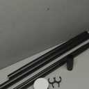 ALLZONE Mechanical Lock Tension Curtain Rod for Renters & Apartment Upgrades, 40 to 121 Inch, No-Drill No-Slip Tension Rod Hold Up to Heavy Drapes, Perfect for Window, Bathroom, Patio & Room Divider