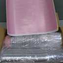 Ruckae 100 PCS 8oz Round Mini Baking Cups with Lids,Mini Loaf Pans with Lids,Disposable Aluminum Foil Ramekins Baking Cups for Birthday Party Weddings (Pink, 8oz)