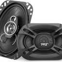 Pyle 3-Way Universal Car Stereo Speakers - 300W 4" x 6" Triaxial Loud Pro Audio Car Speaker Universal OEM Quick Replacement Component Speaker Vehicle Door/Side Panel Mount Compatible PL4163BK (Pair)