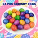 Jofan 24 Pack Easter Eggs Colorful Slow Rising Squishy Toys for Kids Girls Boys Easter Basket Stuffers Gifts Party Favors