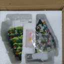 2 Pack Ceramic Christmas Tree Night Light,Vintage Decorative Xmas Tree Nightlight with Multicolor Bulbs, Christmas Gift for Bedroom Bathroom Decor (White)