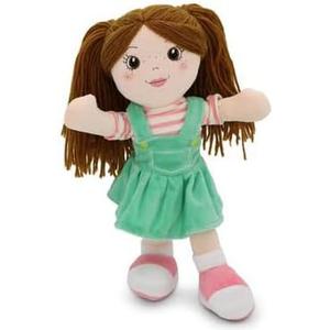 Playtime by Eimmie 14" Soft Baby Doll for Girls (Allie) - Plush Rag Doll for Toddlers & Infants, Washable Stuffed Toy with Sensory Fabric Body - Great for Baby Showers, Birthdays & Special Occasions