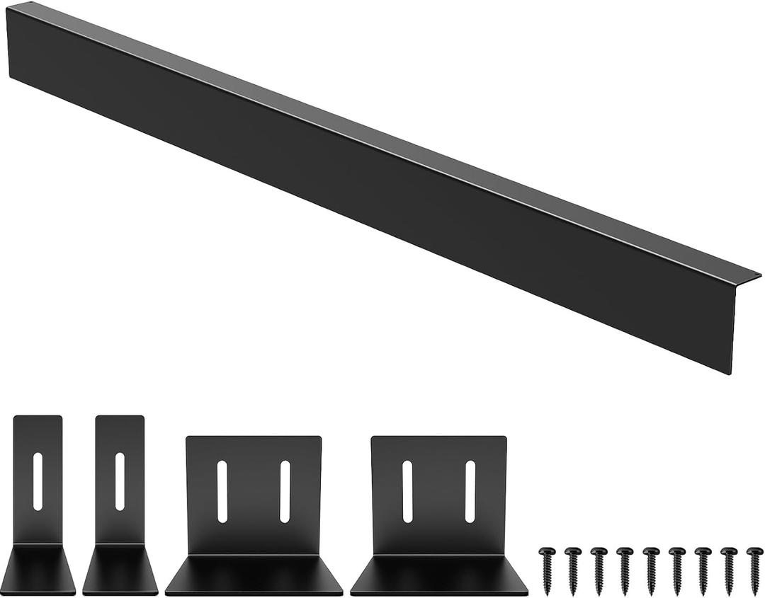 30" Slide-in Range Rear Filler Kit,Kitchen Stove Gap Covers,Stainless Steel Backsplash for Stove, Stove Trim Kit Between Stove and Backsplash(Black)
