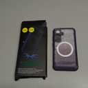 Hekodonk for Galaxy S25 FE Case Glitter,Compatible with MagSafe[Built-in Tempered Glass Screen Protector & Camera Lens Protection] Full Body Shockproof Protective Bling Phone Case,Amethyst Purple