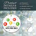 2 x Pool Balls Ornament 2025  White Elephant Gift, Deck The Halls with Pool Balls Ceramic Ornament  Holiday Tree Decoration for Pool Players, Bar Gamers & Billiards Fans  Gag Gift & Stocking Stuffer